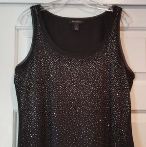 Tank top embellished with crystals